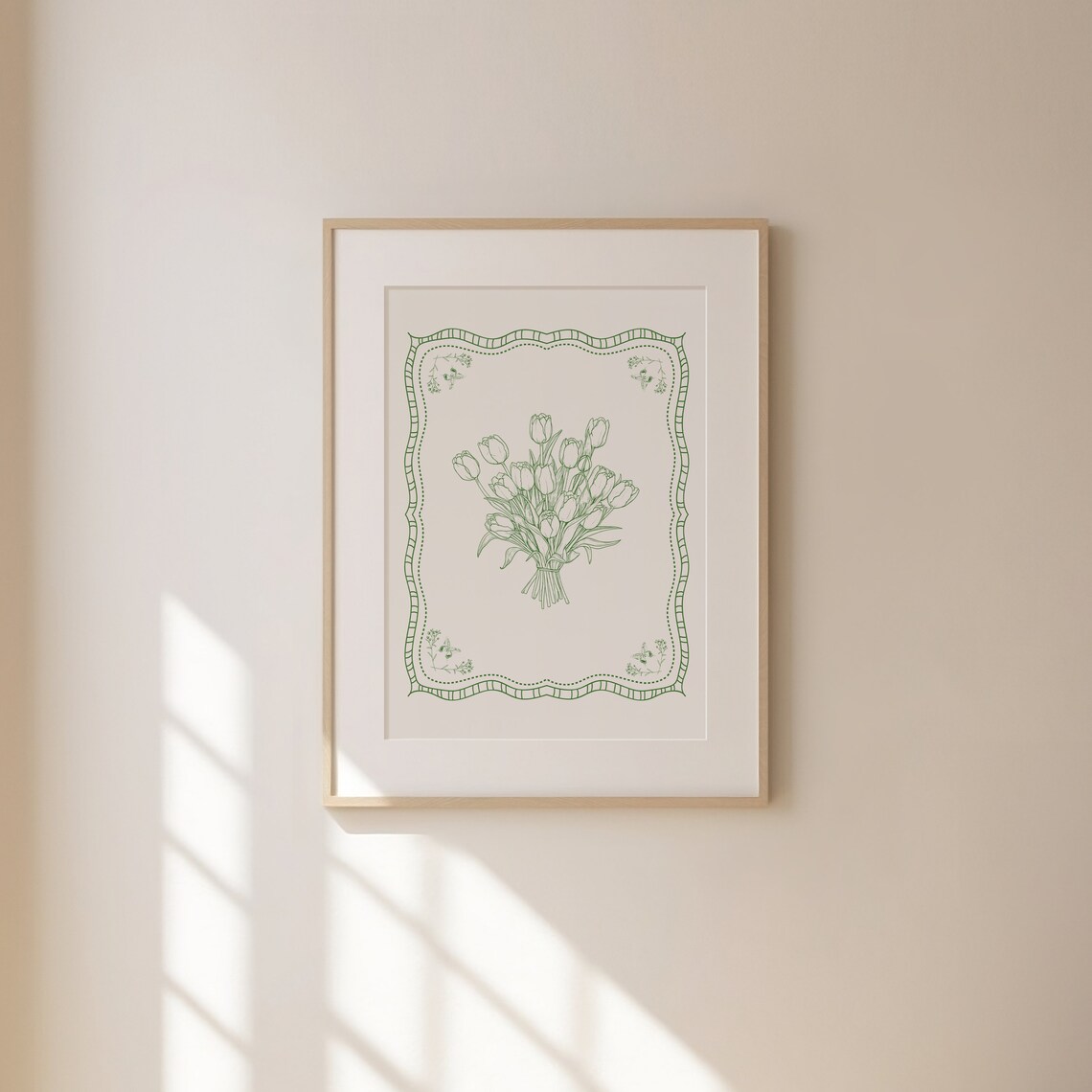 Vintage Tulip Illustration Print, Botanical Wall Art - Image 2