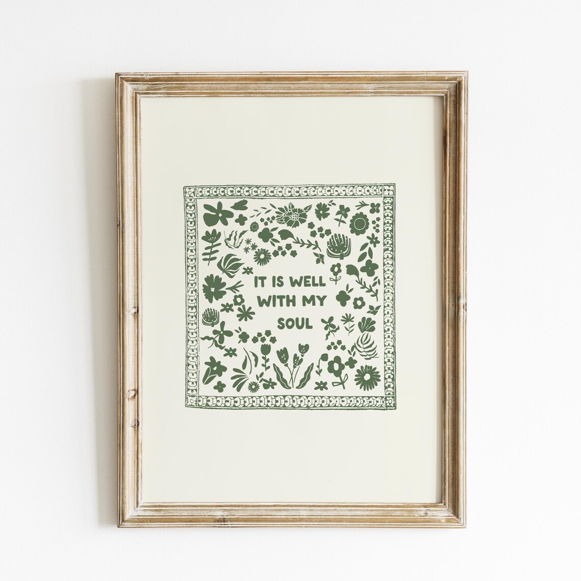 It Is Well With My Soul Abstract Vintage Art Print - Image 5