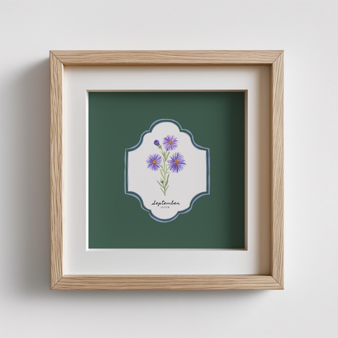 September Birth Month Flower, Personalized Gift Print - Image 5