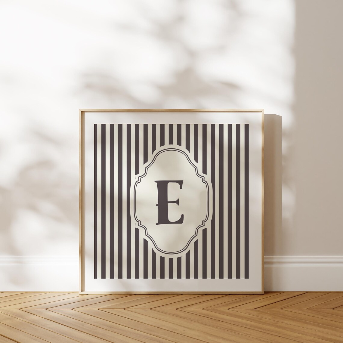 E Square Initial Personalized Watercolor Gift - Image 4