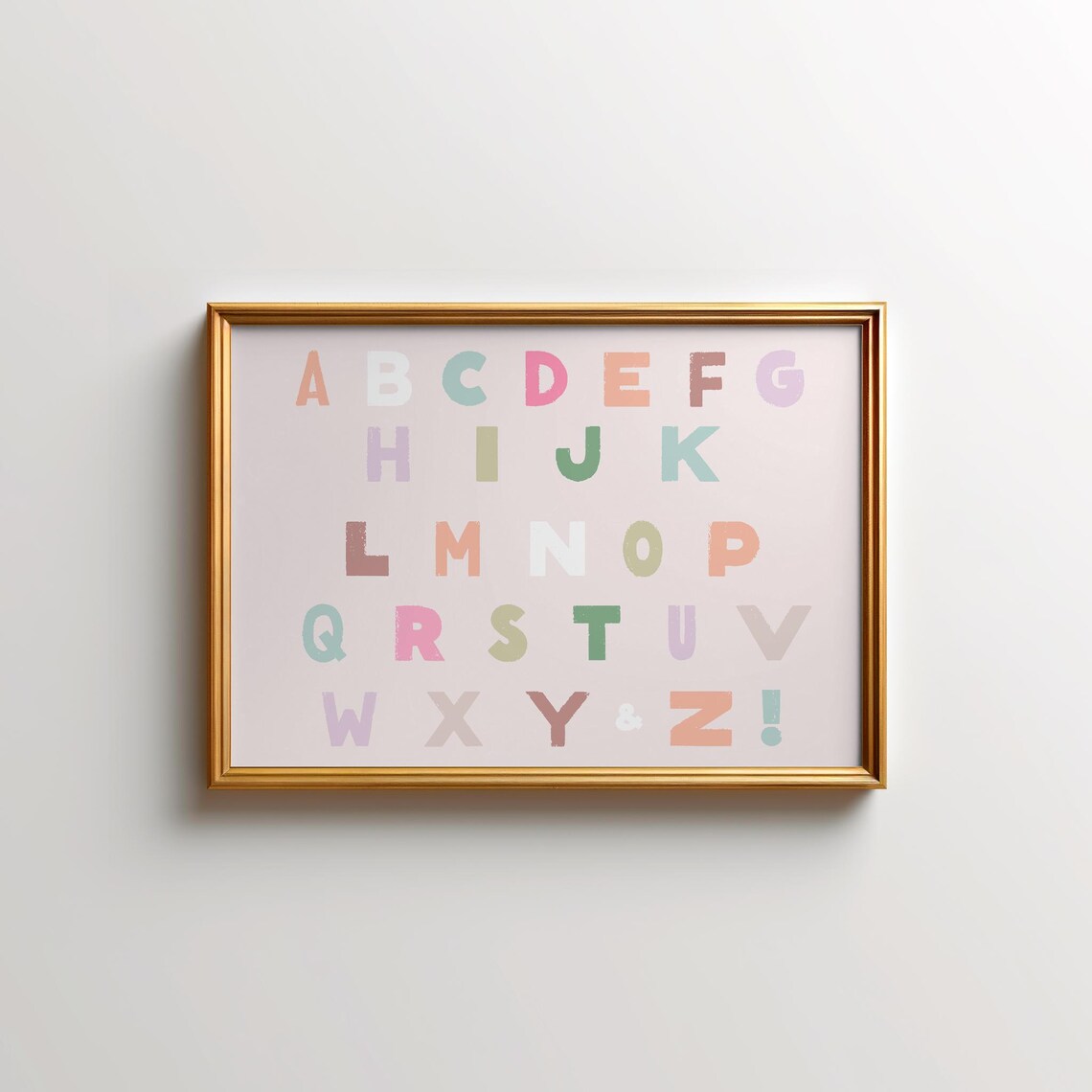 ABC Alphabet Horizontal Print, Nursery Classroom Decor - Image 2