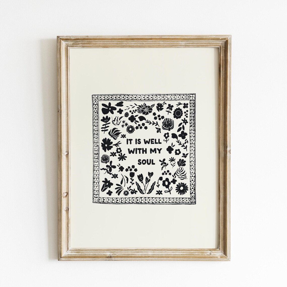 It Is Well With My Soul Vertical Poster, Vintage Style - Image 2