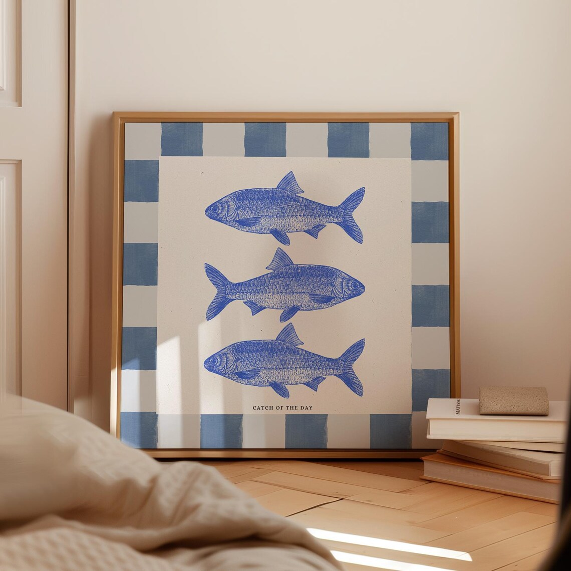 Catch Of The Day Salmon Illustration Art Print - Image 3