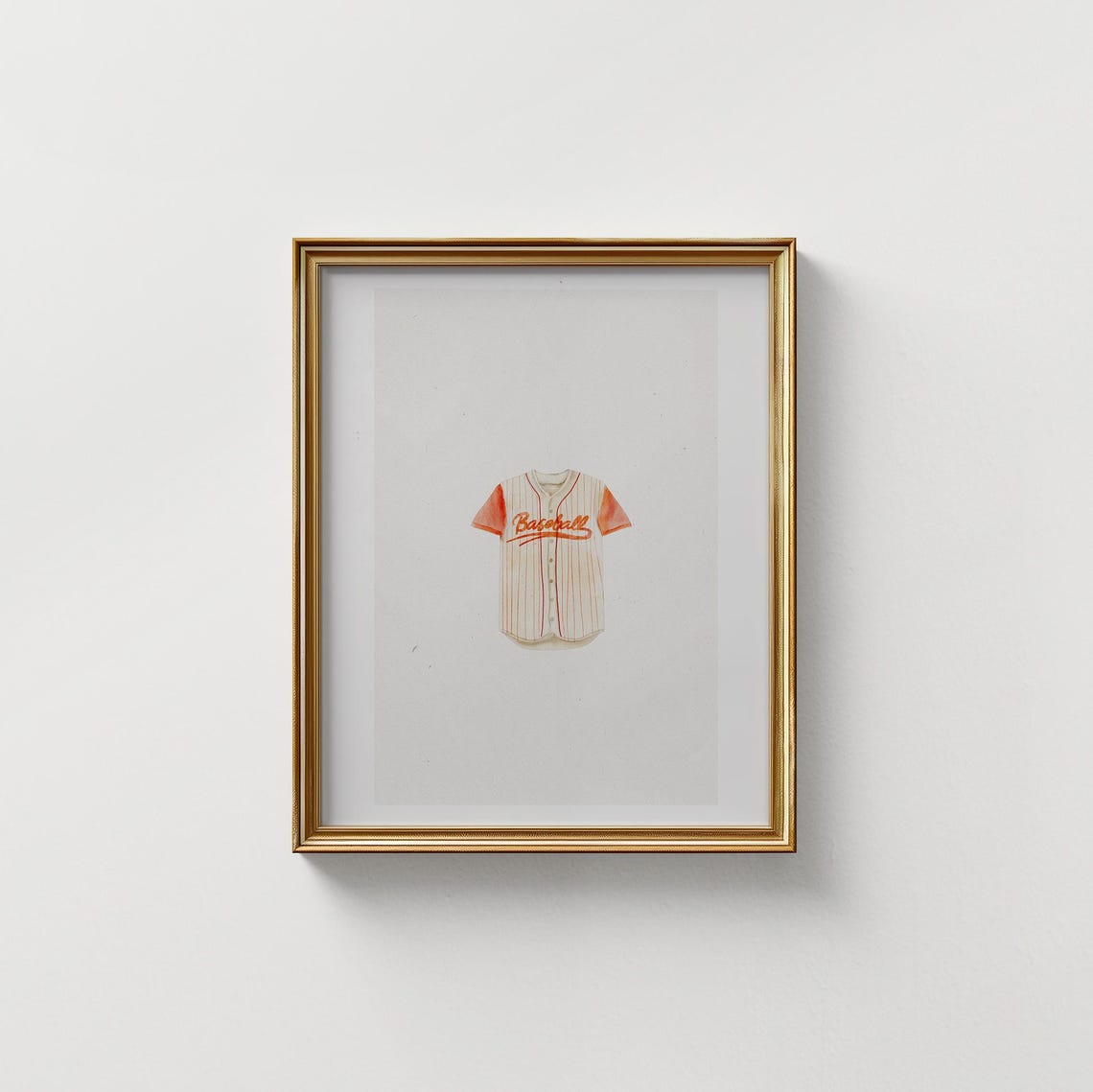 Baseball Jersey Print Vertical Art Print Print Wall Art Boys Nursery Art Kids Room