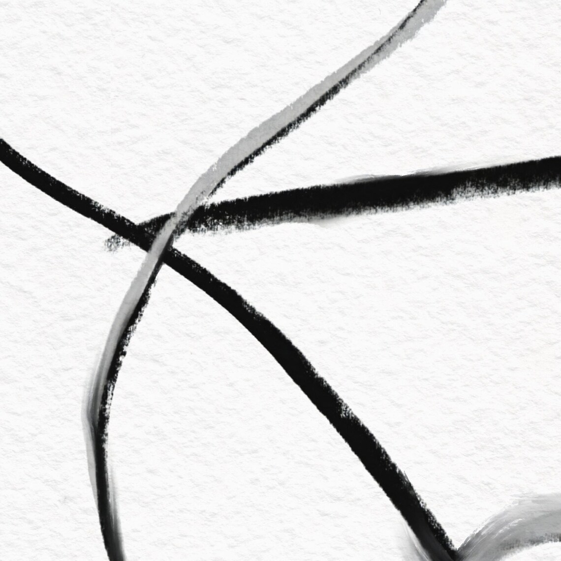 Dynamic Lines, Minimal Abstract Painting - Image 2