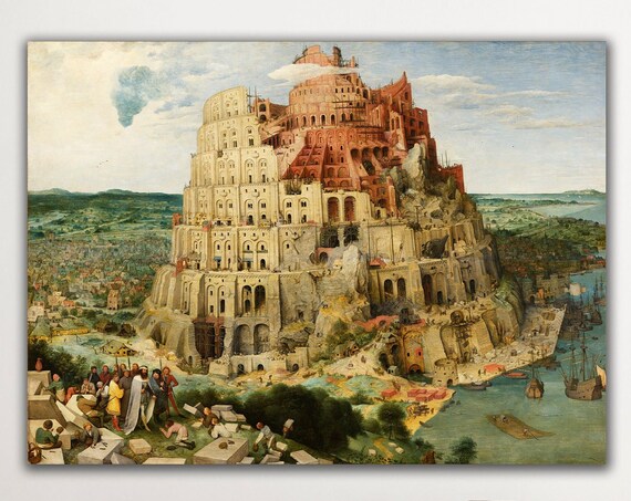 Pieter Bruegel The Tower Of Babel Biblical Renaissance Masterpiece Art Poster