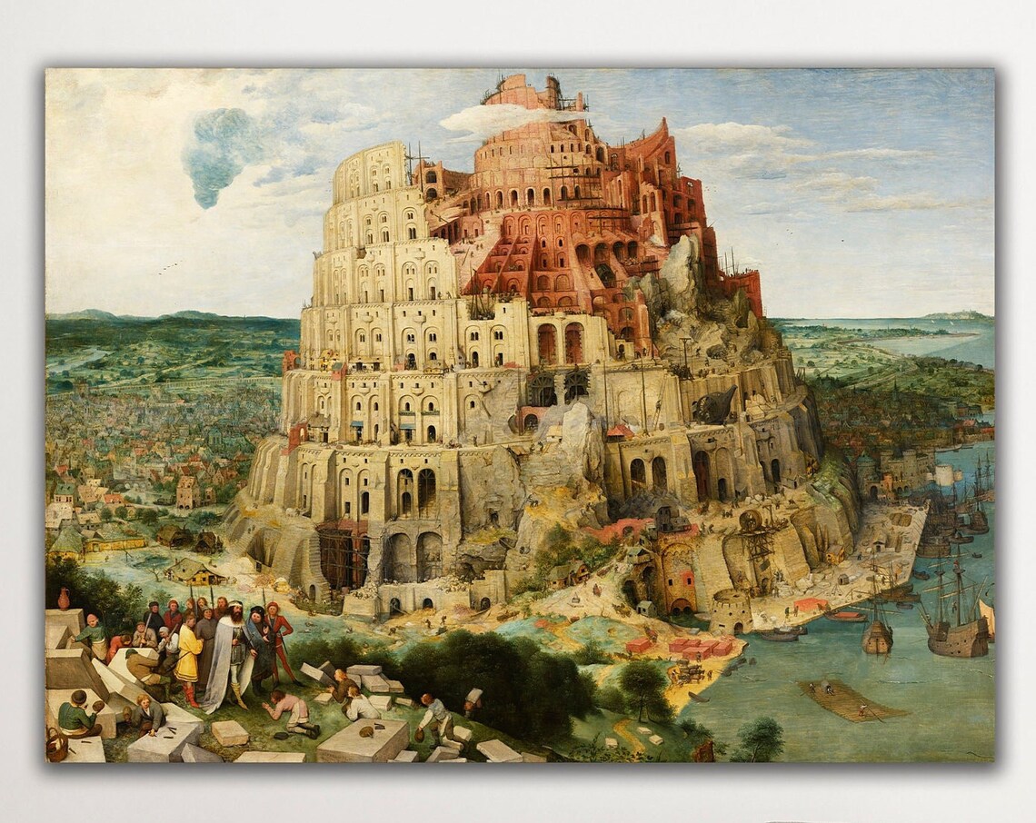 Pieter Bruegel The Tower Of Babel Biblical Renaissance Masterpiece Art Poster