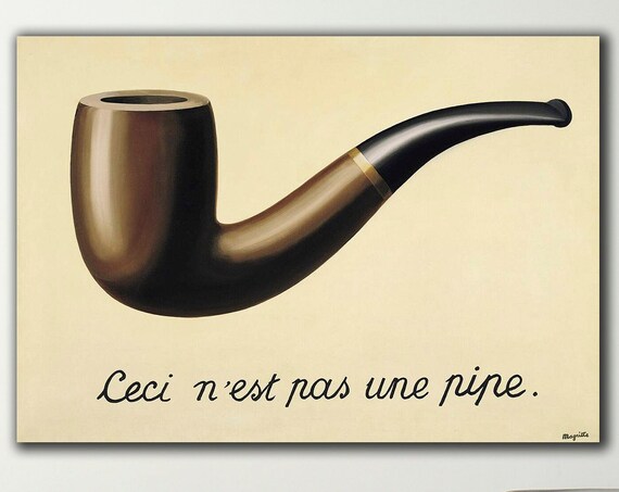 Rene Magritte This Is Not A Pipe Surrealist Smoking Pipe French Text Poster