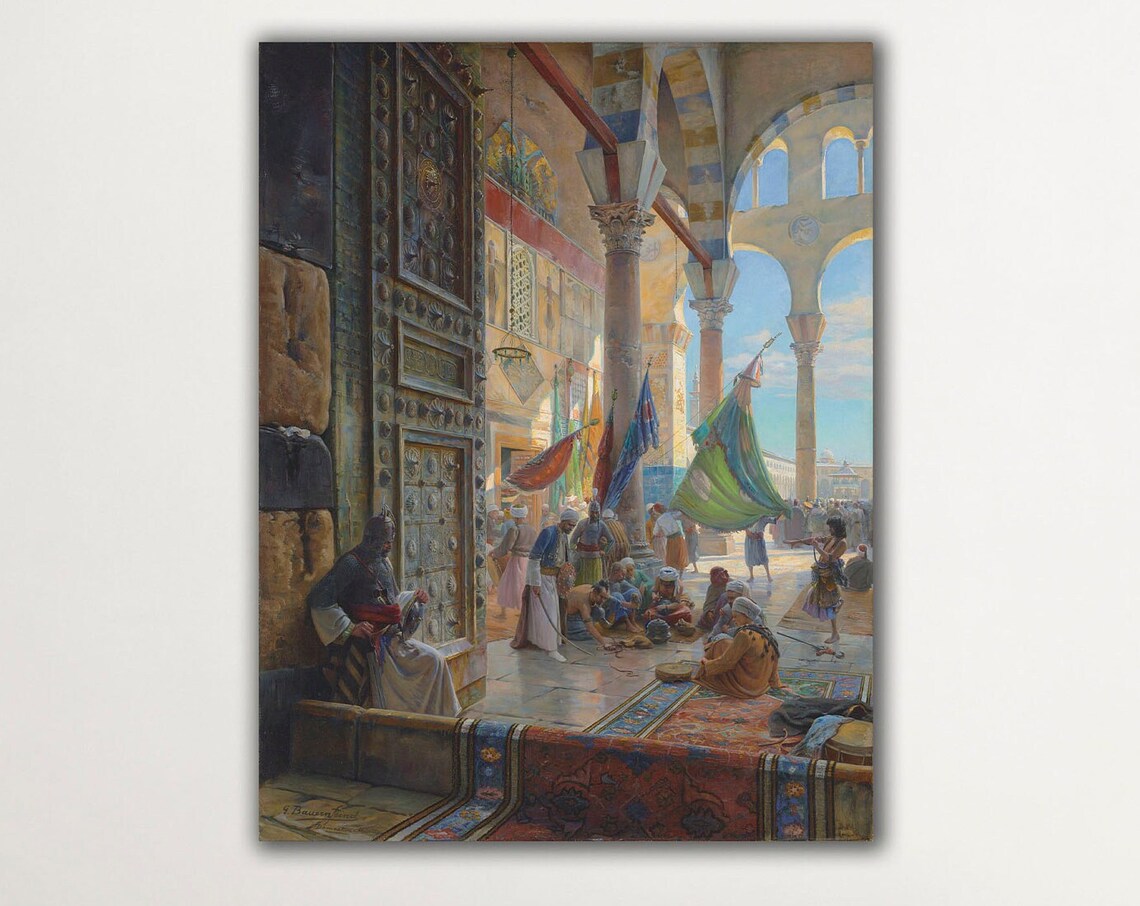 Ummayad Mosque Wall Art Print, Islamic Gift