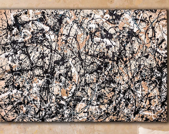Jackson Pollock Autumn Rhythm Canvas Print Abstract Wall Art