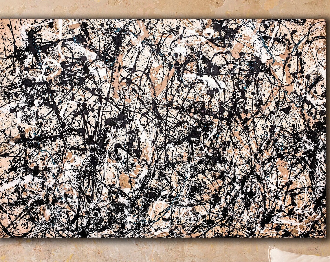 Jackson Pollock Autumn Rhythm Canvas Print Abstract Wall Art