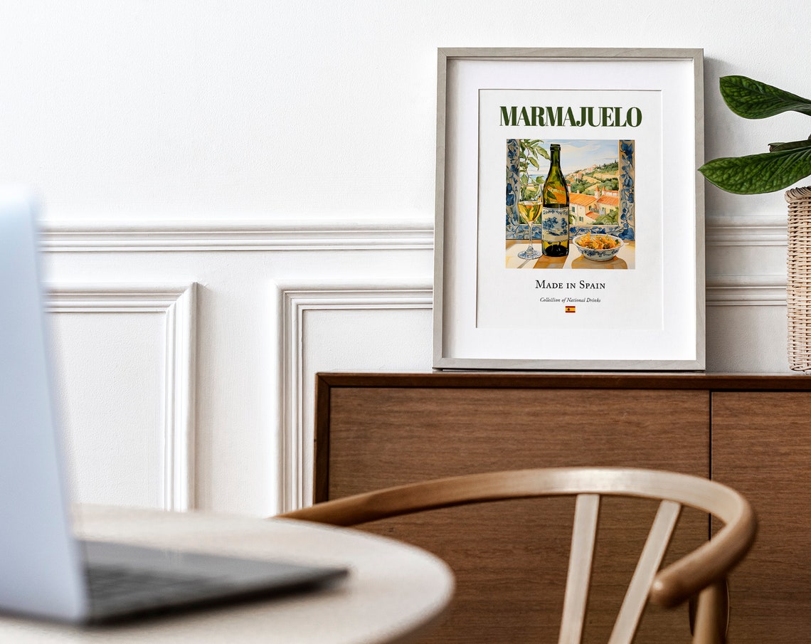 Marmajuelo on Maiolica Tile, El Hierro Art Print - Image 4