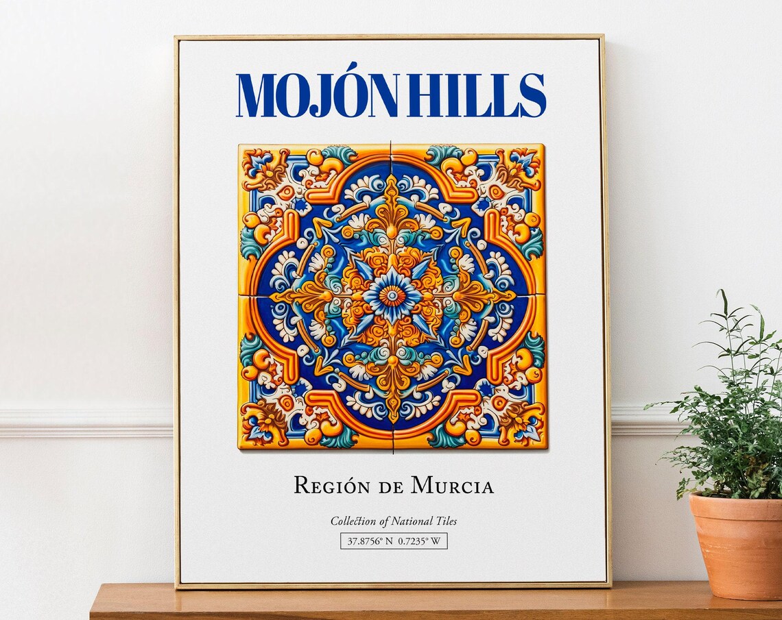 Mojn Hills Regin De Murcia Spain Travel Poster