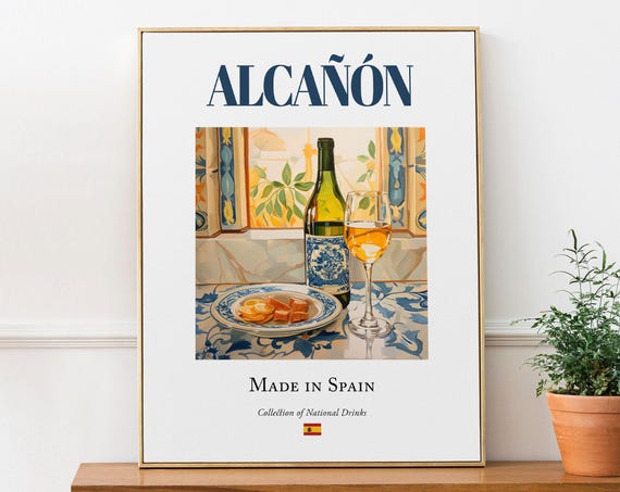 Alcan On Maiolica Tile Traditional Aragon Art Print