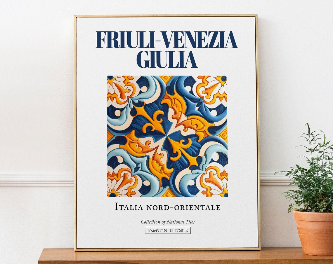 Friuli Venezia Giulia Italia Travel Poster