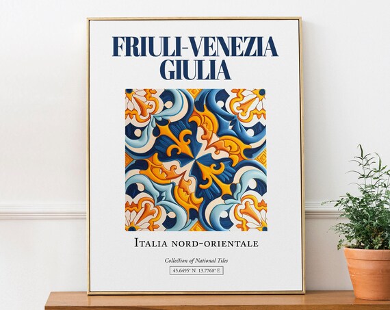 Friuli Venezia Giulia Italia Travel Poster