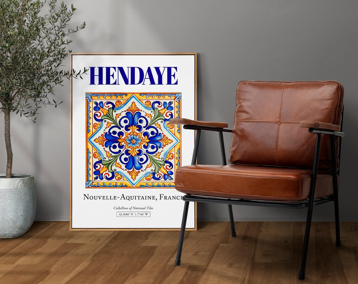 Hendaye, France Minimalist Travel Poster