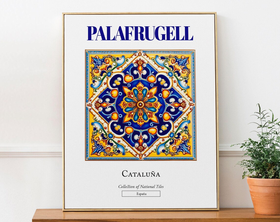 Palafrugell Catalua Spain Minimalist Travel Poster