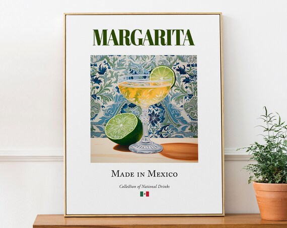 Margarita on Maiolica Tile, Traditional Mexican Art Print