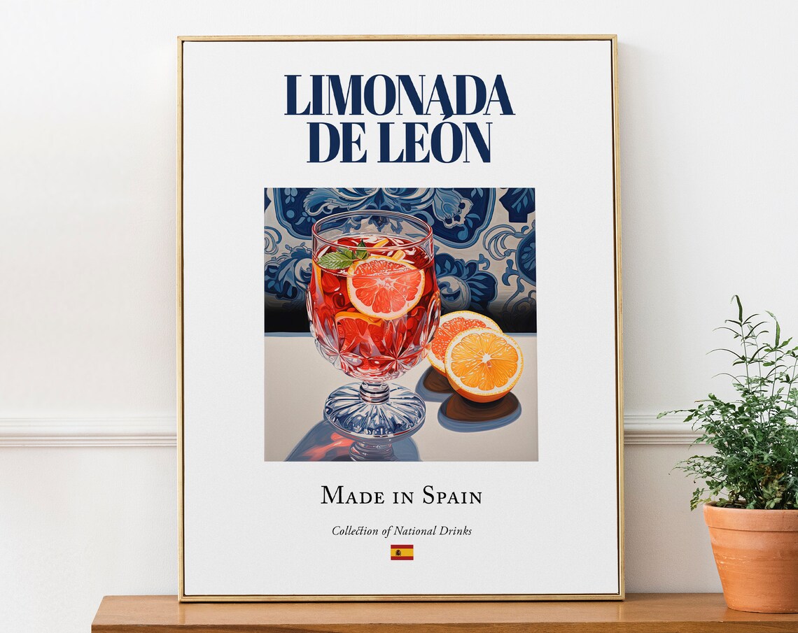 Limonada De Len On Maiolica Tile, Poster Print