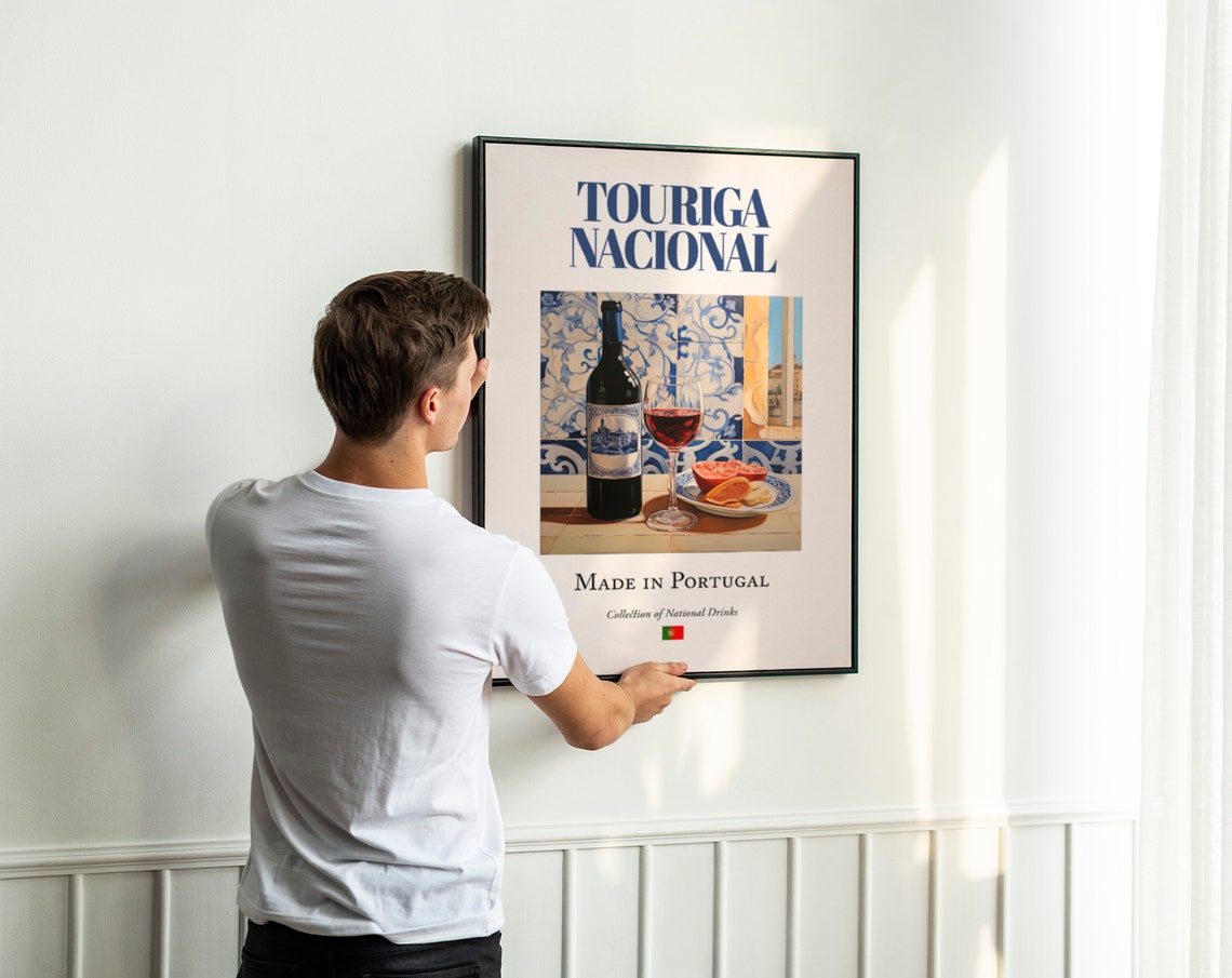 Touriga Nacional Azulejo Tile, Portugal Travel Poster - Image 2