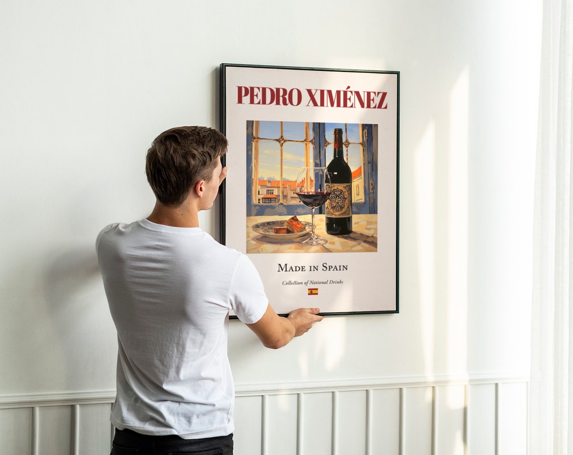 Pedro Ximenez On Maiolica Tile, Jerez Drink Poster - Image 2
