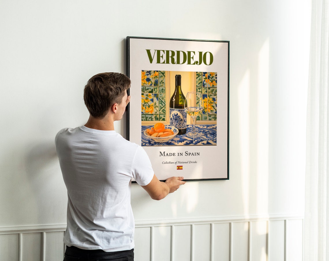 Verdejo On Maiolica Tile Poster, Castille And Leon - Image 3