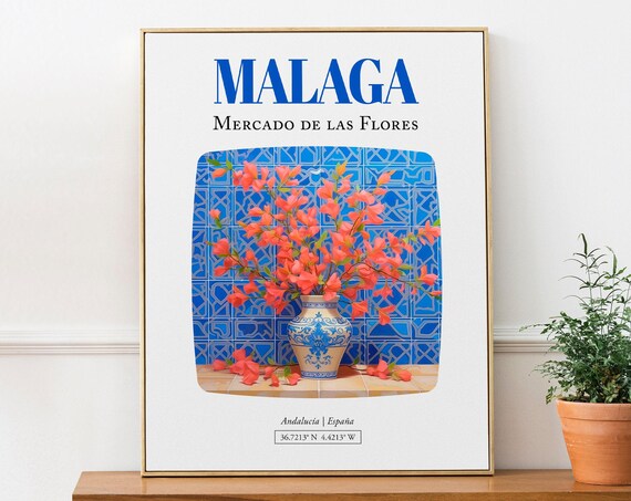 Granada Andaluca Espaa Mercado De Las Flores Poster