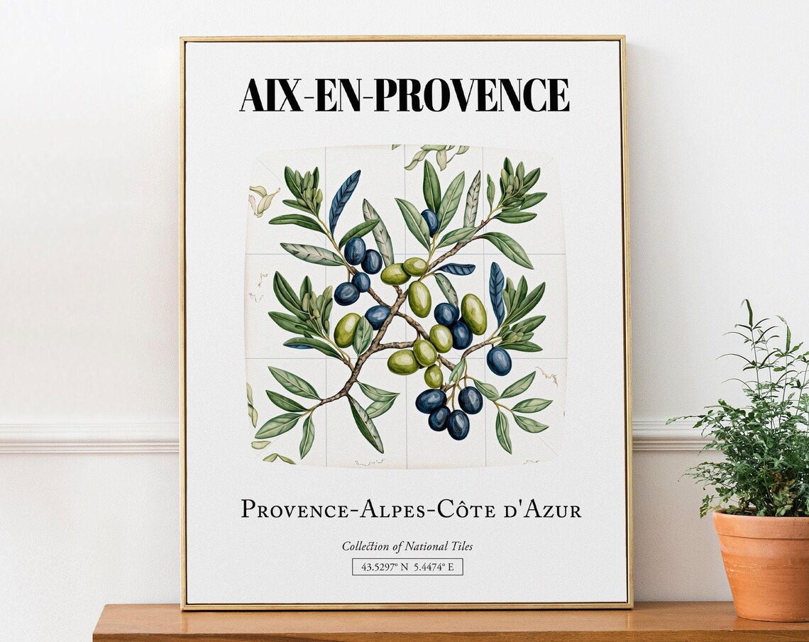 Aixenprovence Provence-Alpes-Cote D'Azur Olives Art Print