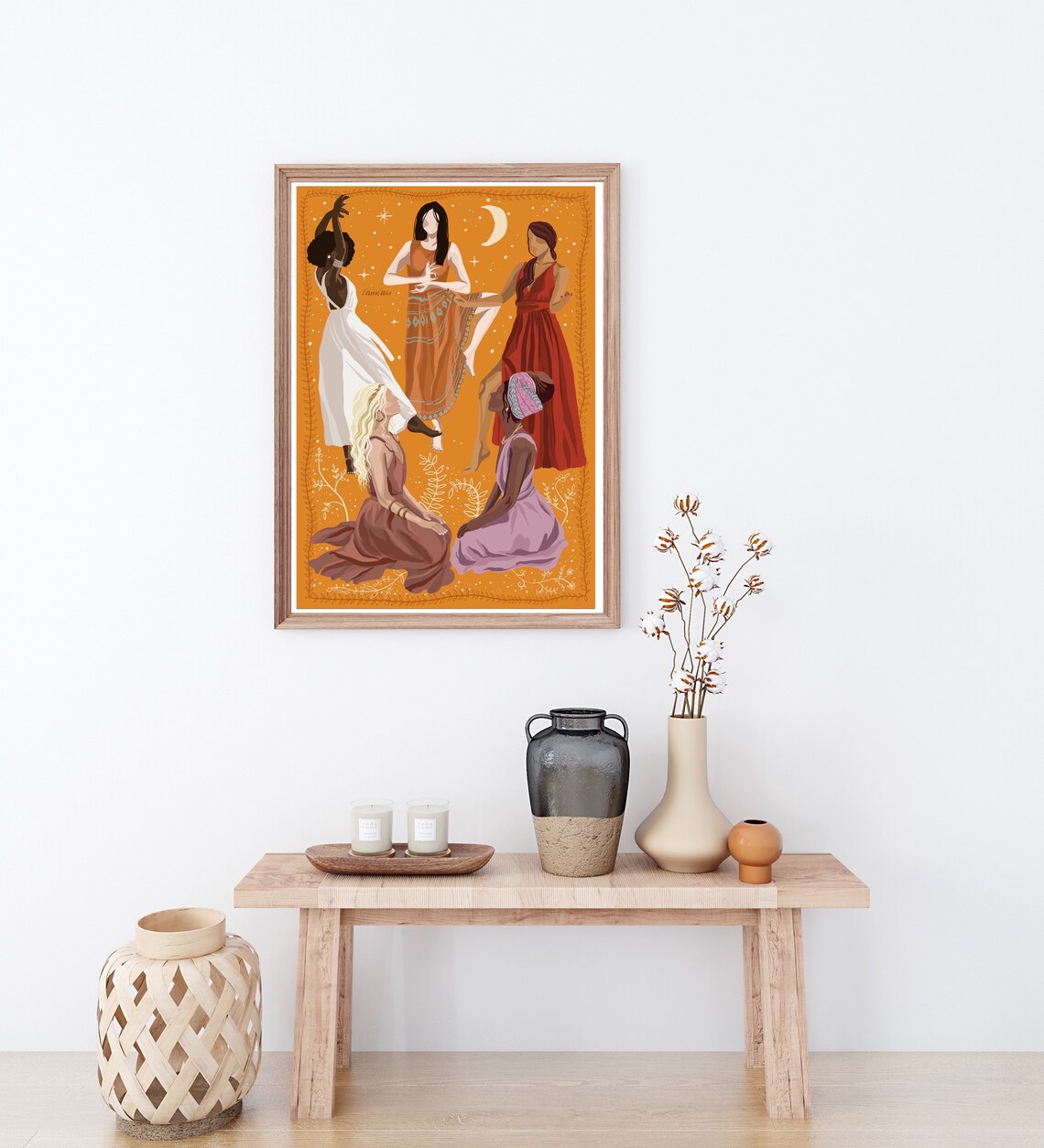 Unity in Diversity Friendship Illustration Art Print - Image 2