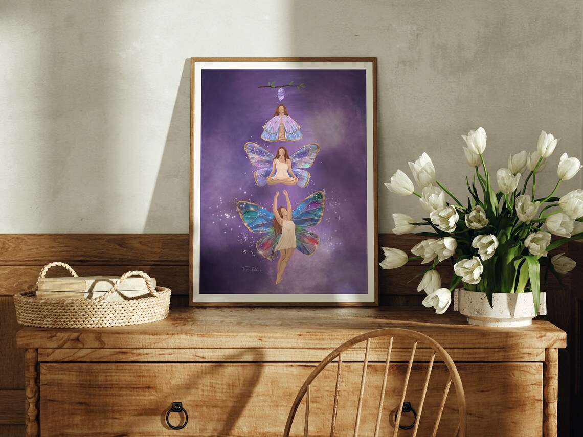 Always Evolving Butterfly Spiritual Growth Art Print - Image 3