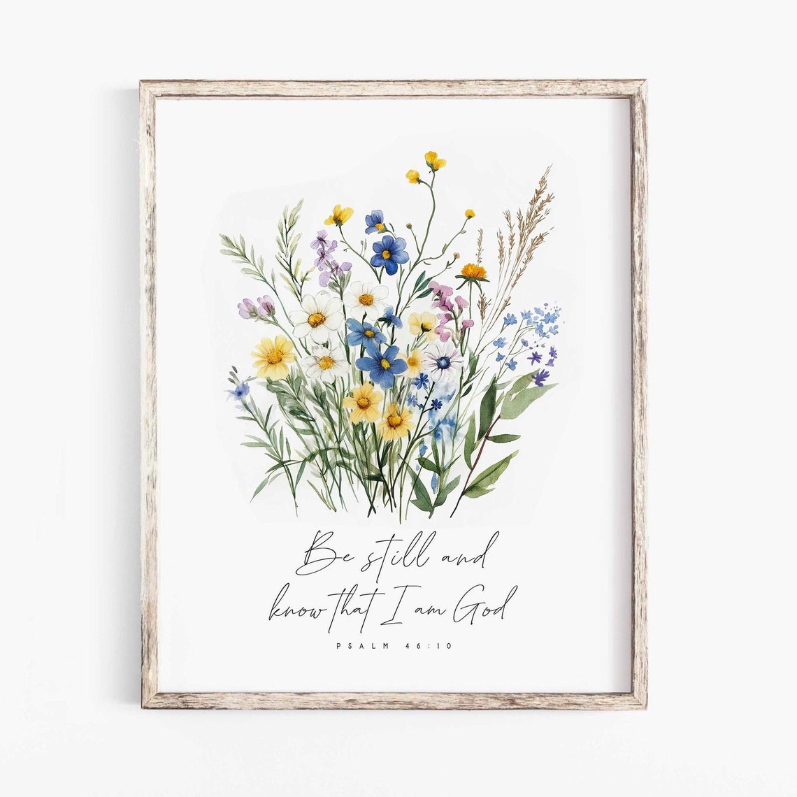 Be Still And Know Psalm 46:10 Scripture Art Print