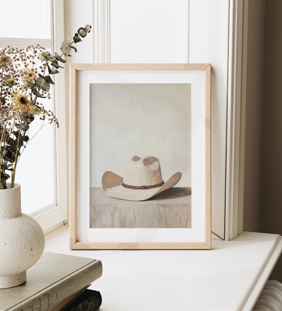 Vintage Cowboy Hats, Mid-Century Western Art Print - Image 2