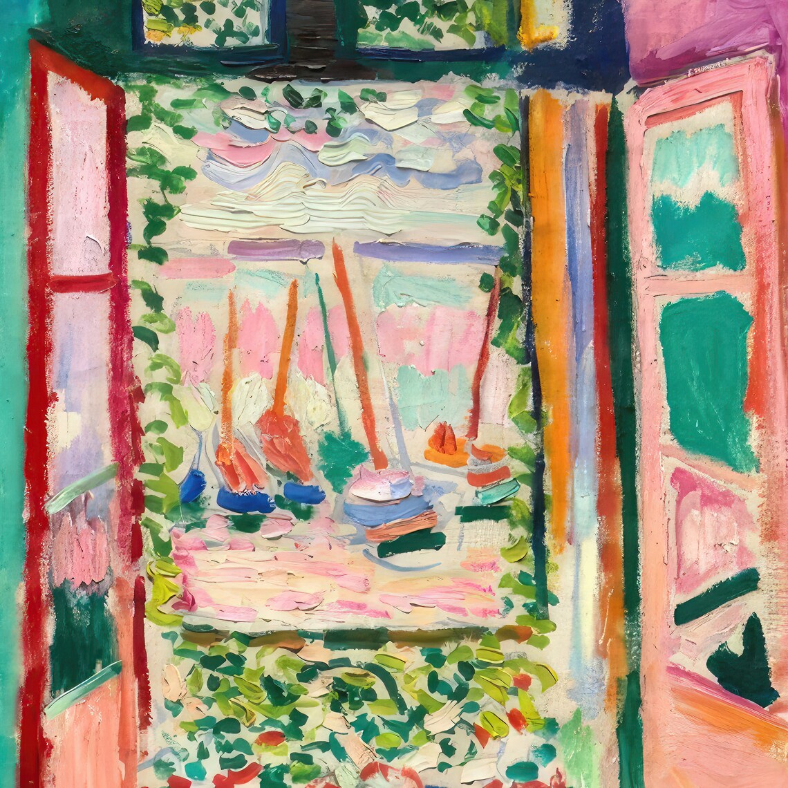 Henri Matisse The Open Window Colorful Fauvist Masterpiece Art Poster - Image 2