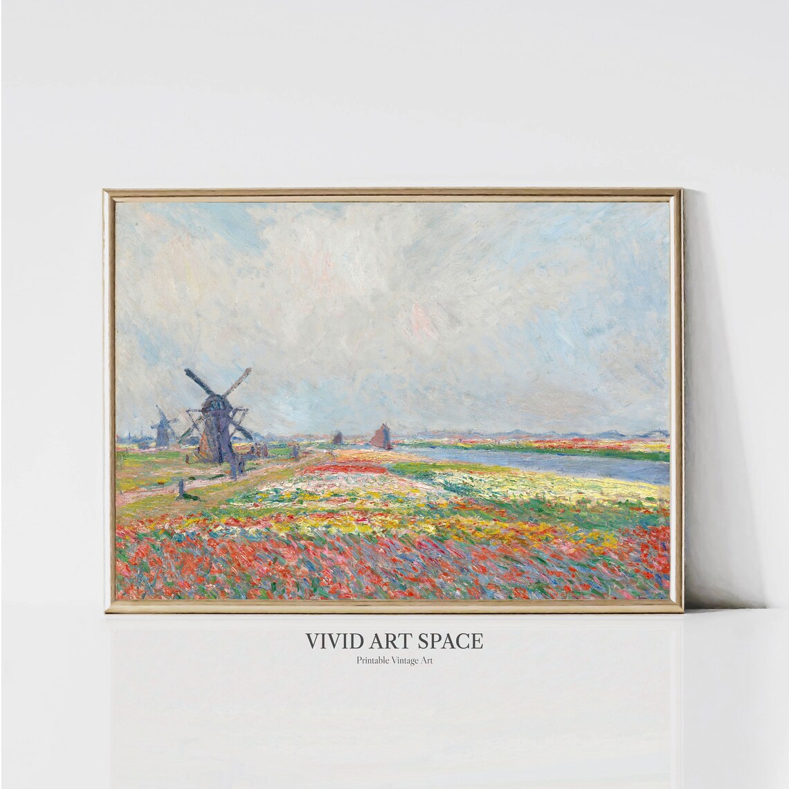 Claude Monet Tulip Fields Near The Hague Art Print