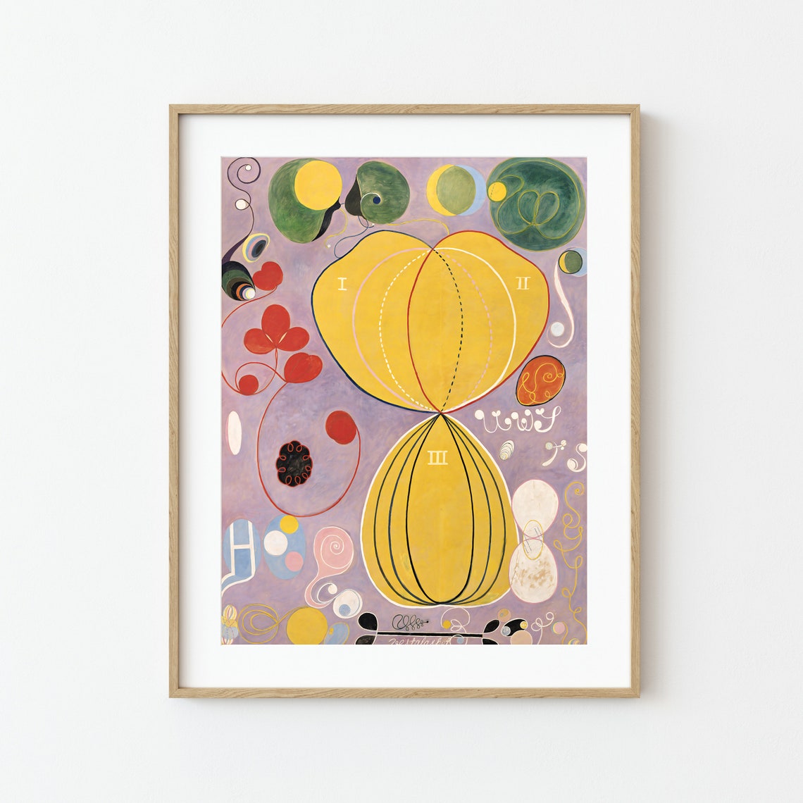 Hilma af Klint Adulthood Yellow Geometric Spiritual Abstract Poster - Image 3