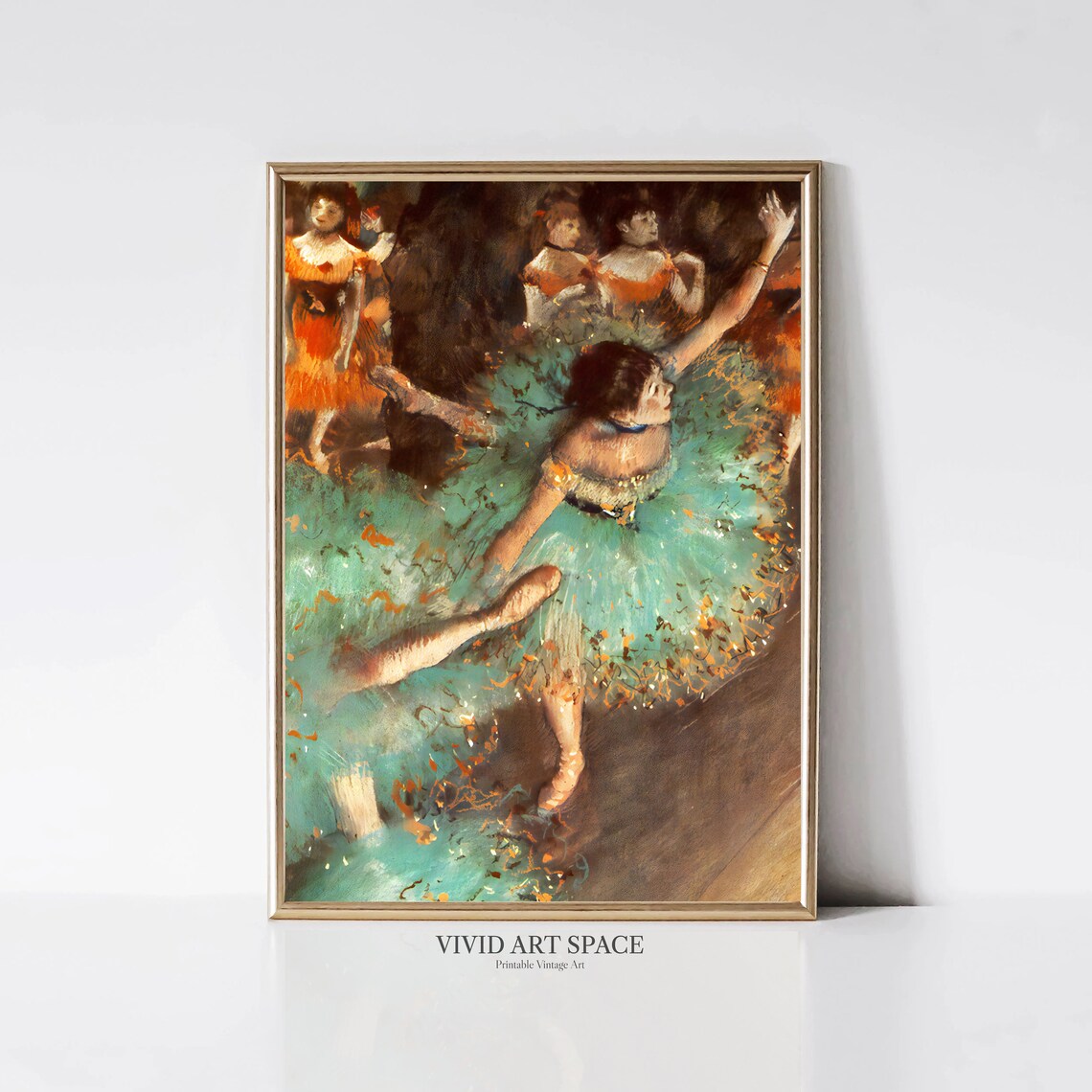 Edgar Degas Green Dancer Impressionist Ballet Art Print