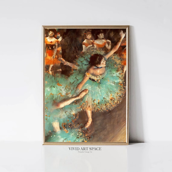 Edgar Degas Green Dancer Impressionist Ballet Art Print
