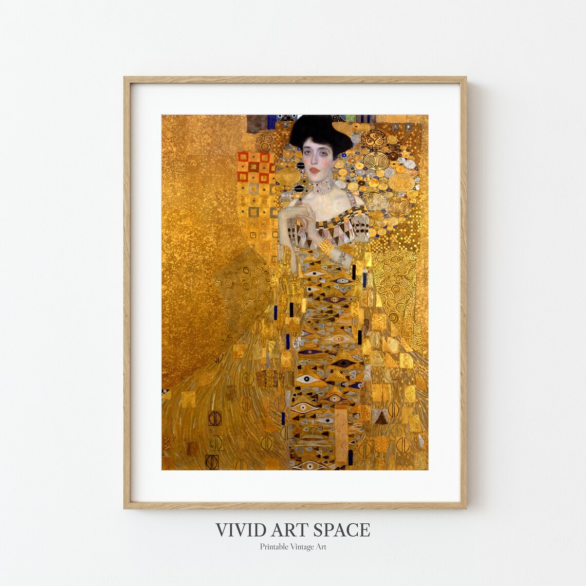 Portrait Of Adele Bloch-Bauer I, Gustav Klimt Print - Image 3