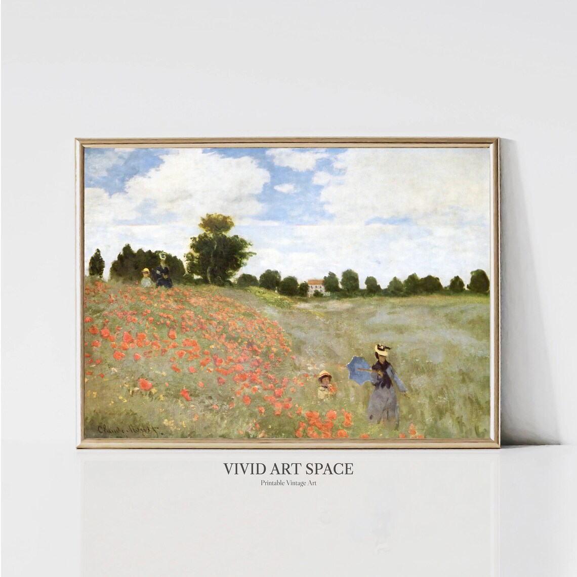 Claude Monet Poppy Field in Argenteuil Art Print