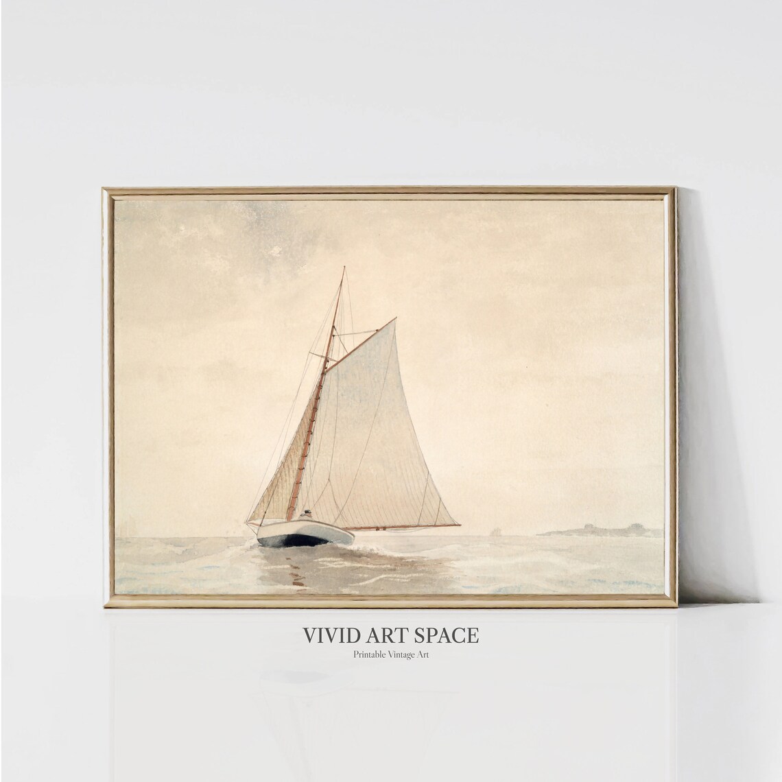 Sailing Off Gloucester By Winslow Homer Art Print