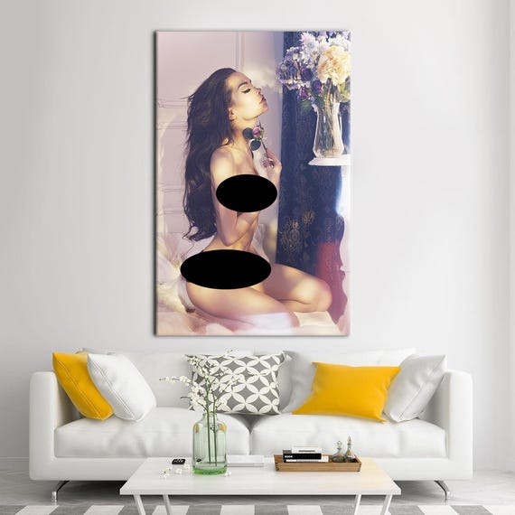 Sensual Woman Bedroom Art Print