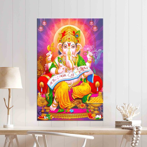Lord Ganesha Abstract Hindu Wall Art Print