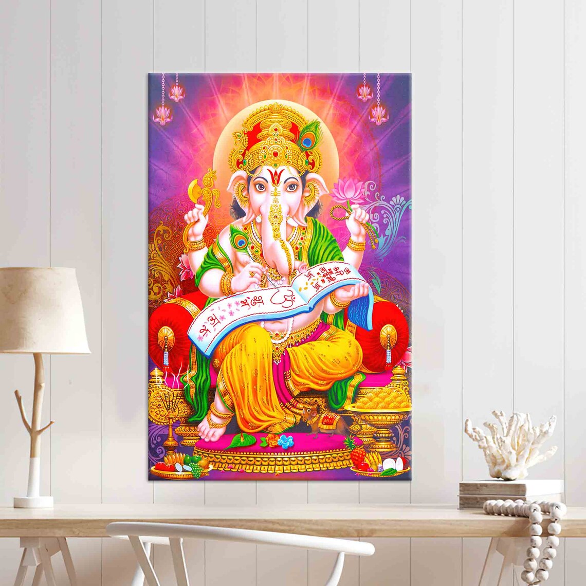 Lord Ganesha Abstract Hindu Wall Art Print