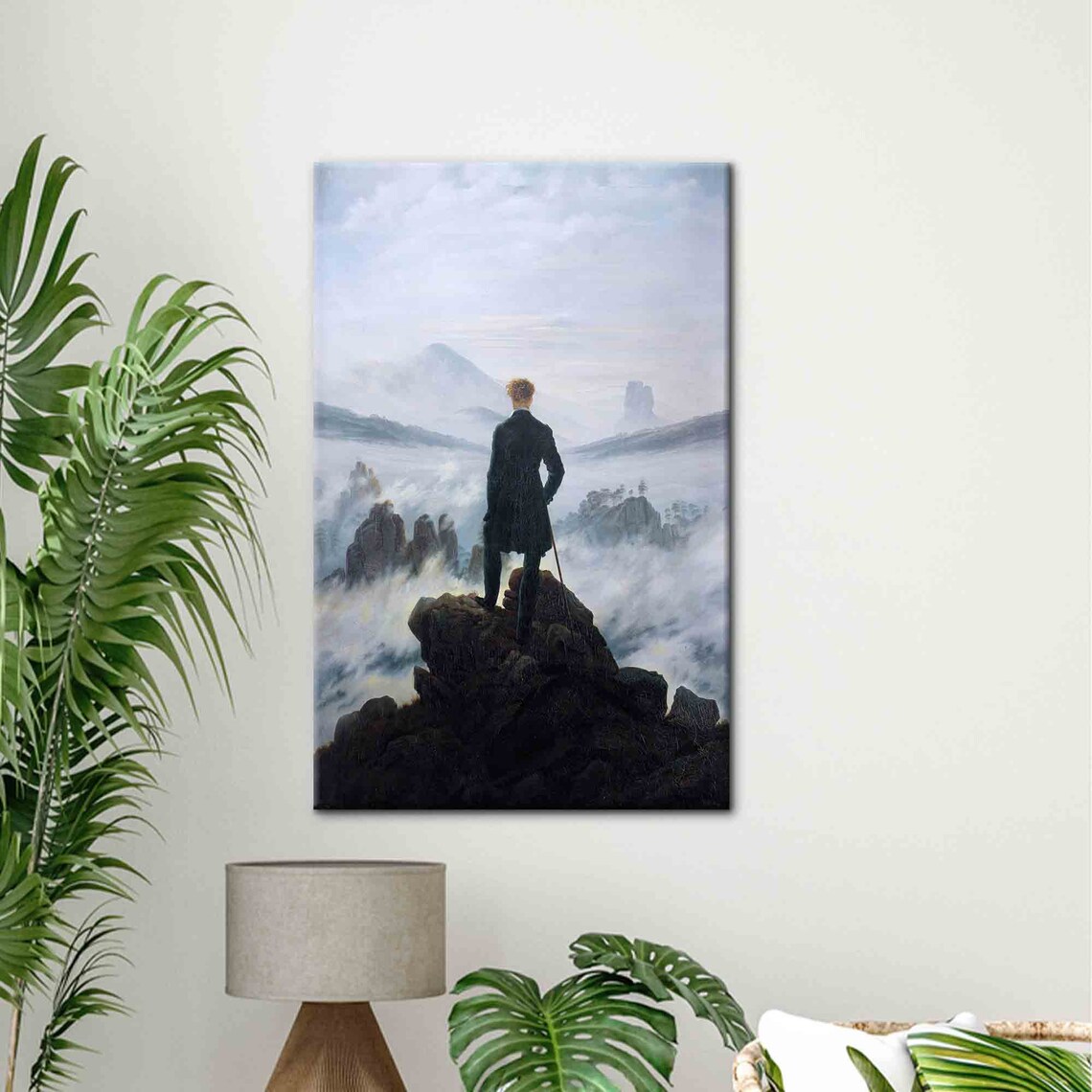 Wanderer Above the Sea of Fog by Caspar David Friedrich Print