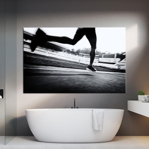 Motivational Canvas Gift Gym Wall Art Sports Handmade Running Print Wedding For Couple Personalized