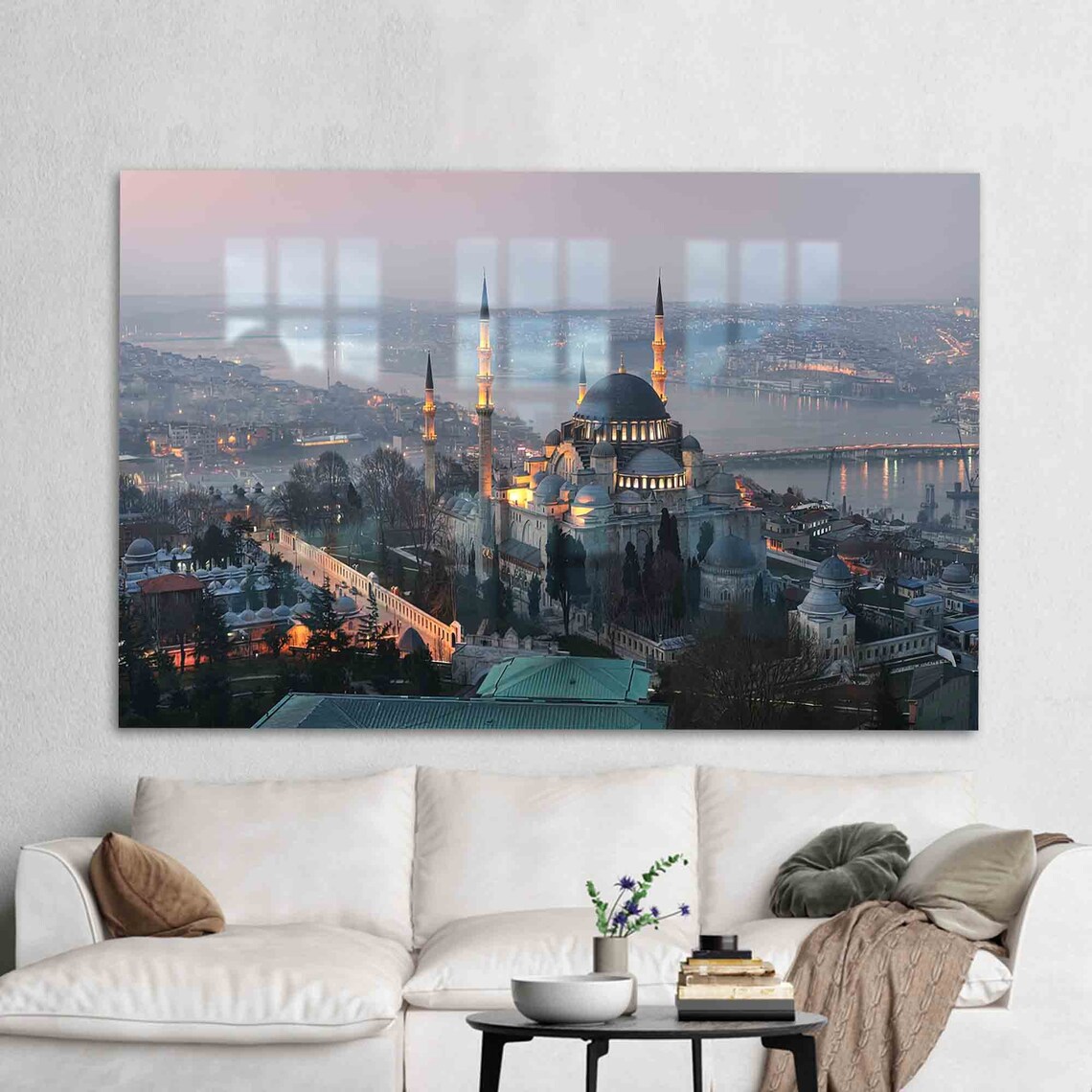 Istanbul Travel Poster, Cityscape Art Print