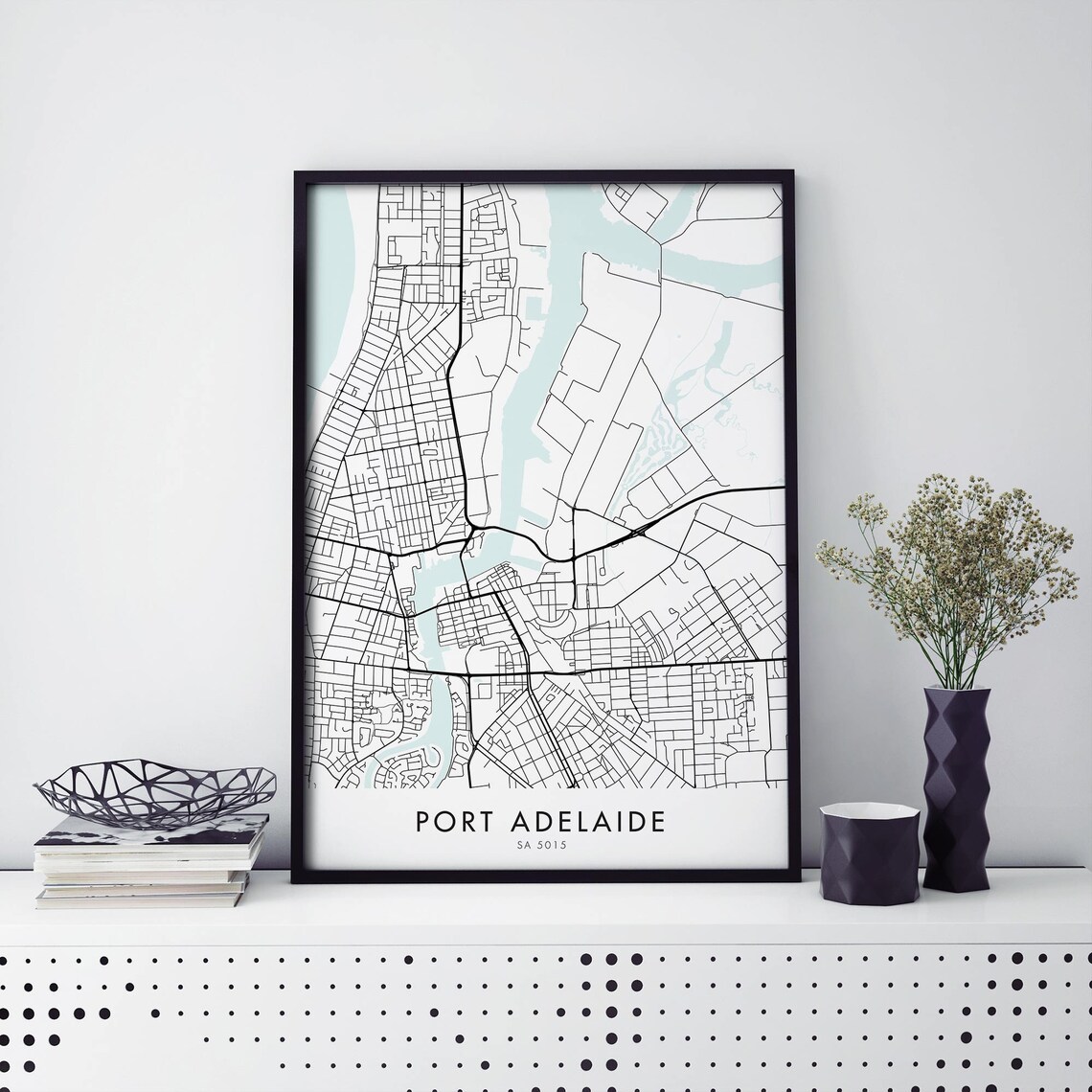 Port Adelaide Australia Art City Map Print