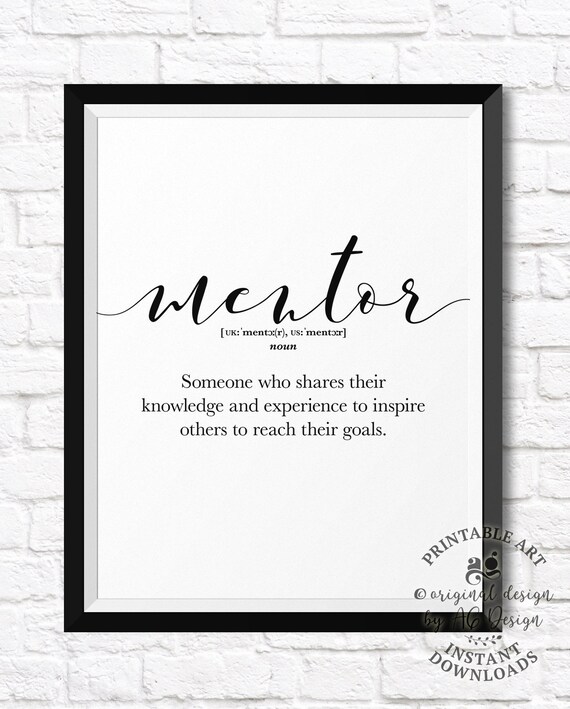 Mentor Christmas Thank-You Gift Poster Print