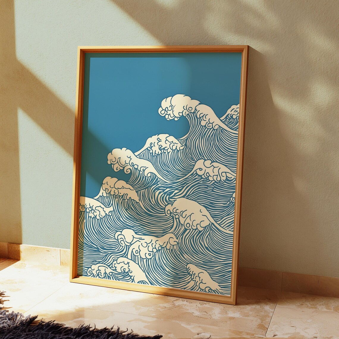 Great Waves Series Art Print, Hokusai-Inspired